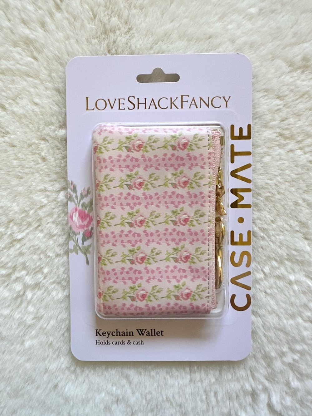 LoveShackFancy x Target - Case-Mate Blooming Heirloom Printed Keychain Wallet